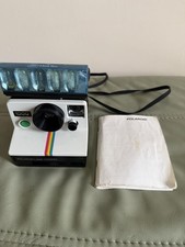 Macchina fotografica Polaroid 1000 Land stampa istantanea pellicola pulsante verde con flash e manuale