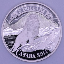 Moneta da 5 dollari 2014 Leone