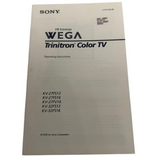 Sony wega trinitron kv27fs12 - wega,