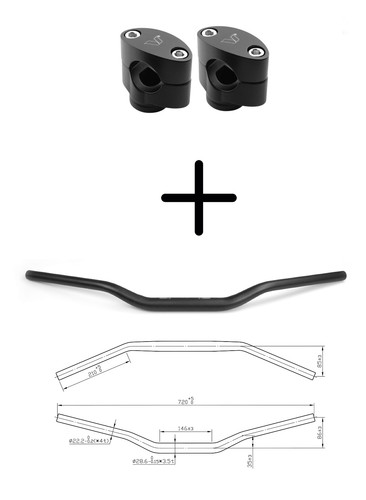 Kit manubrio nero - kit,
