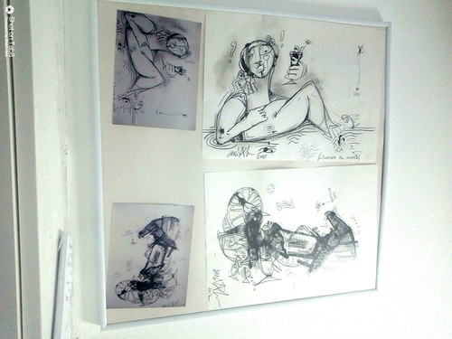 Lotto due disegni con - lotto,