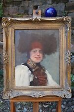 Robert Frank Krauss Dachauer pittore ritratto di una donna contadina in costume da Dachau