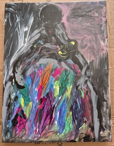 Donna africana 30x40 dipinto - 30x40,