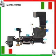 IPHONE 5c Flex flat Dock Connettore Ricarica Cavo Microfono + Jack Audio Cuffia