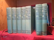 DIZIONARIO ENCICLOPEDICO MODERNO / Ed. Labor 1965 / 5 voll + 2 aggiornamenti