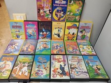 21 Videocassette VHS Cartoni Animati E Film Walt Disney Originali Vari Titoli 
