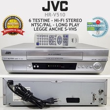 VIDEOREGISTRATORE VHS JVC HR-V510 LETTORE CASSETTE VINTAGE VCR FUNZIONANTE