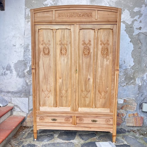 Antico armadio liberty grezzo - antico,