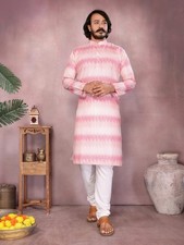 Uomo Kurta Set Pigiama Indiano