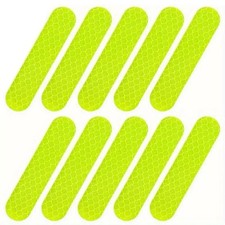 ADESIVI RIFLETTENTI FLUO SICUREZZA AUTO BICI BICICLETTA MOTO CASCO MONOPATTINO