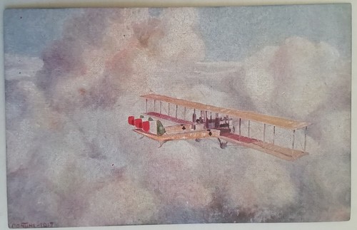 Cartolina volo pilota - volo, amerigo
