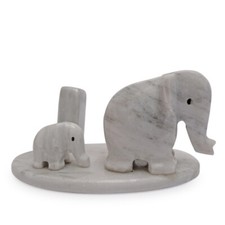 Pair of Elephants Pen Holder