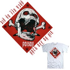 T-shirt gotica slogan teschio