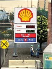 Insegna prezzo stazione di