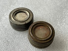 Set Di 2 Pezzi Di Specchi Vintage Fatti In Ferro Tondo Per Vanity Piccolo