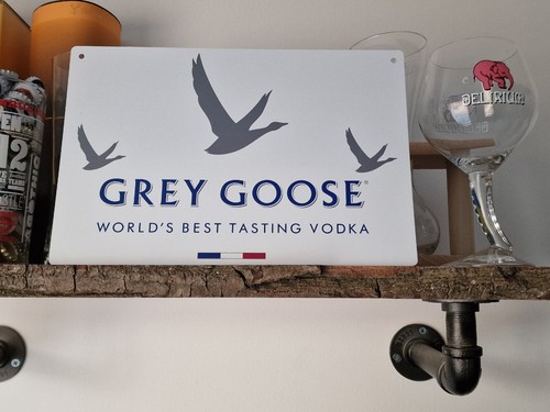 Grey goose vodka metal sign - ,