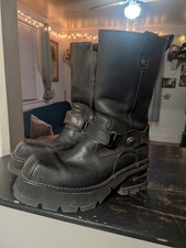 Stivali biker uomo platform
