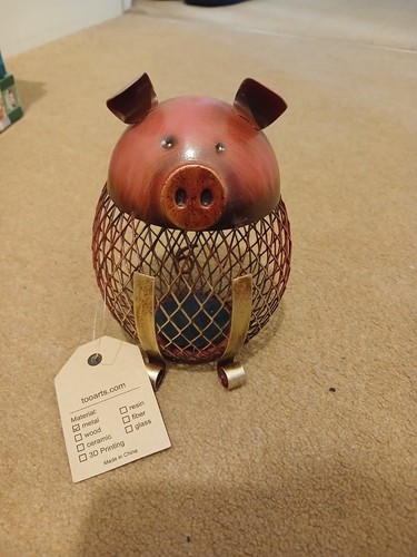 Tooarts metal pig shaped money - tooarts,