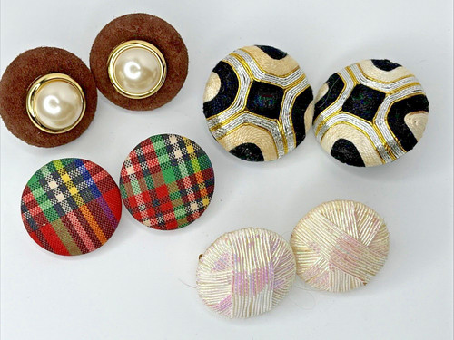 Lot vintage round clip - lot,