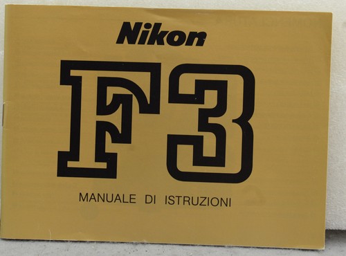 Nikon manuale istruzioni - f3,