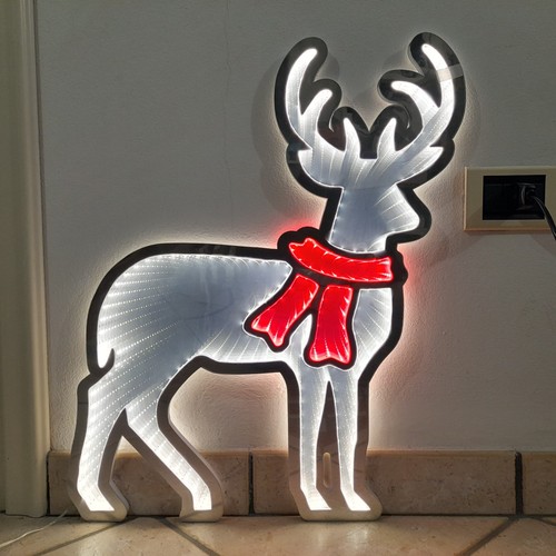 Renna natale con sciarpa - sciarpa, rossa