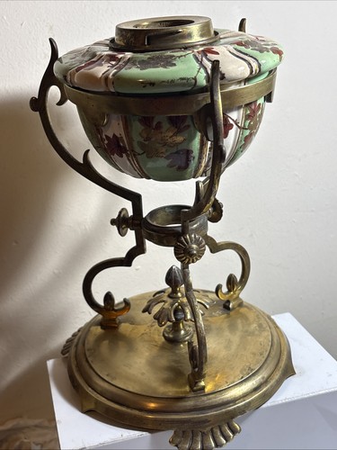 Antique rare brass oil lamp - antique,