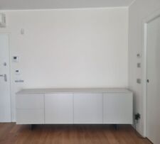 Madia moderna in legno color tortora Novambili (ideale per soggiorno e studio)