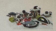 Set completo pentole AMC acciaio inox,coperchi c/termostato e per cottura veloce