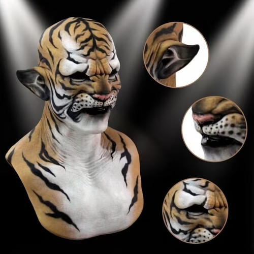Halloween maschera tigre - halloween,