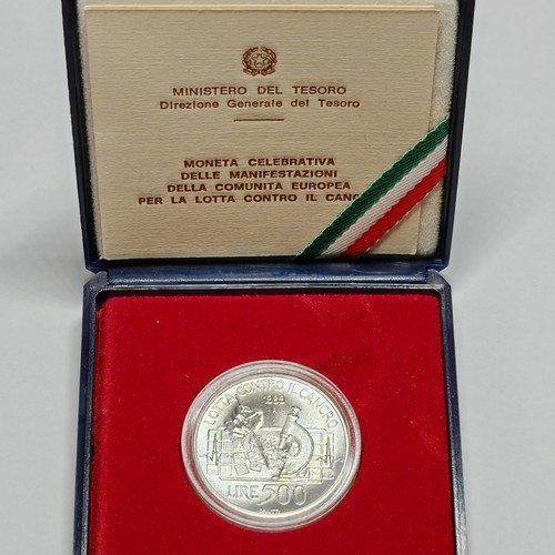500 lire 1989 lotta cancro - 1989, fdc
