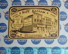  ADESIVO STICKER AUTOCOLLANT AUFKLEBER VINTAGE ORIGINAL BELL BOTTOM JEANS U.S.A.