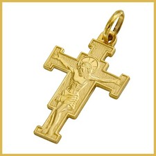 Ciondolo Croce in ORO Giallo