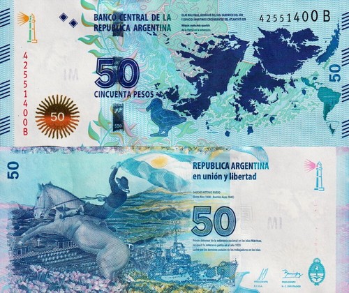 Argentina pesos 2015 - -, 50