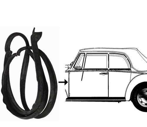 Guarnizione porta vw - guarnizione, sx