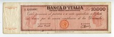 Banconota 10000 Lire Titolo Provvisorio Testina 04/08/1945