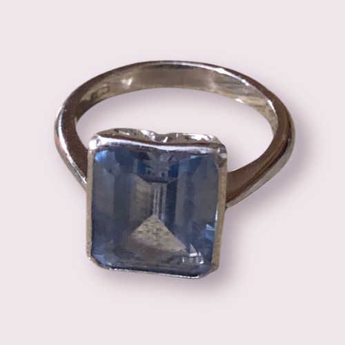 Anello oro bianco con - anello,