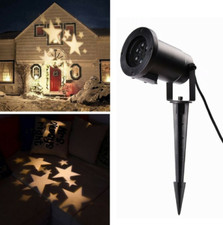 Faretto Proiettore Illuminazione Natalizia Led con decori Stelle per uso esterno