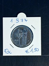 MONETA   REPUBBLICA ITALIANA  100 LIRE 1977 FIOR DI CONIO  TIPO GRANDE