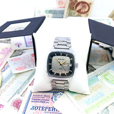 Raro orologio automatico sovietico vintage da uomo POLJOT 2427 USSR Service 🛠