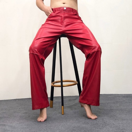 Uomo similpelle pantaloni - similpelle,
