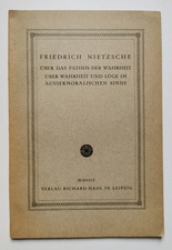 Nietzsche, 1929. Sul pathos
