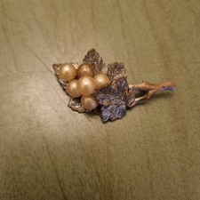 spilla vintage grappolo d'uva