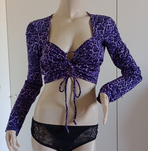 Tezenis top viola animalier - top,