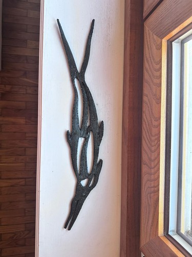Delfino scultura in ferro - -,