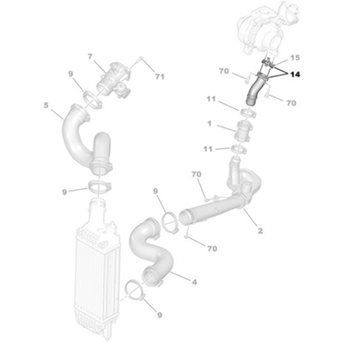 Tubo aria turbo originale - ,