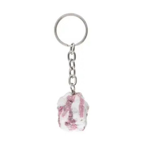 Portachiavi con tormalina rosa - portachiavi,