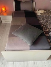 Letto Singolo Bianco con Cassettone Contenitore Estraibile da Cameretta