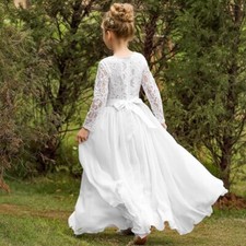 Abito comunione fiori bambina