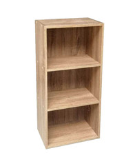 MOBILE LIBRERIA SCAFFALE BASSO MOBILETTO MODERNO DESIGN ROVERE LEGNO 80*40*24 cm