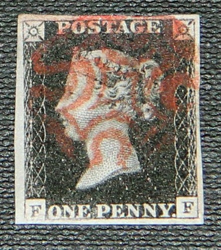 1840 penny black - gb, 1d